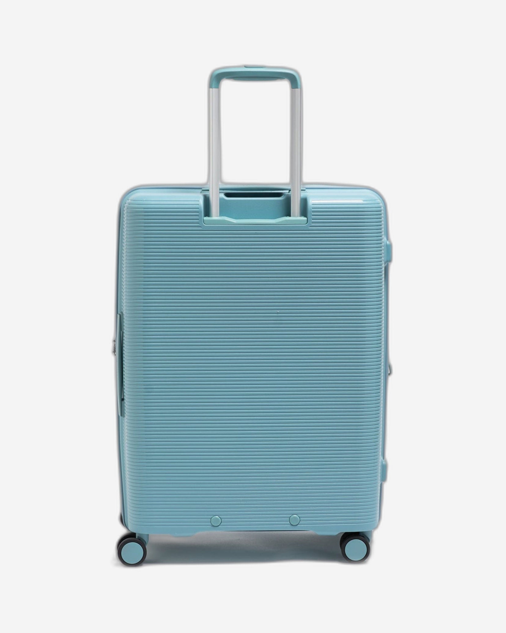 حقيبة سفر إيكولاك فورزا الصلبة القابلة للتوسيع بأربع عجلات مزدوجة، مقاس 75 سم، لون أزرق ساحلي - PW005 28 أزرق ساحلي