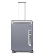 حقيبة سفر إيكولاك ديناستي الصلبة غير القابلة للتمدد، مقاس 67 سم، مزودة بأربع عجلات مزدوجة، لون أزرق ثلجي - PC142A 24 أزرق ثلجي