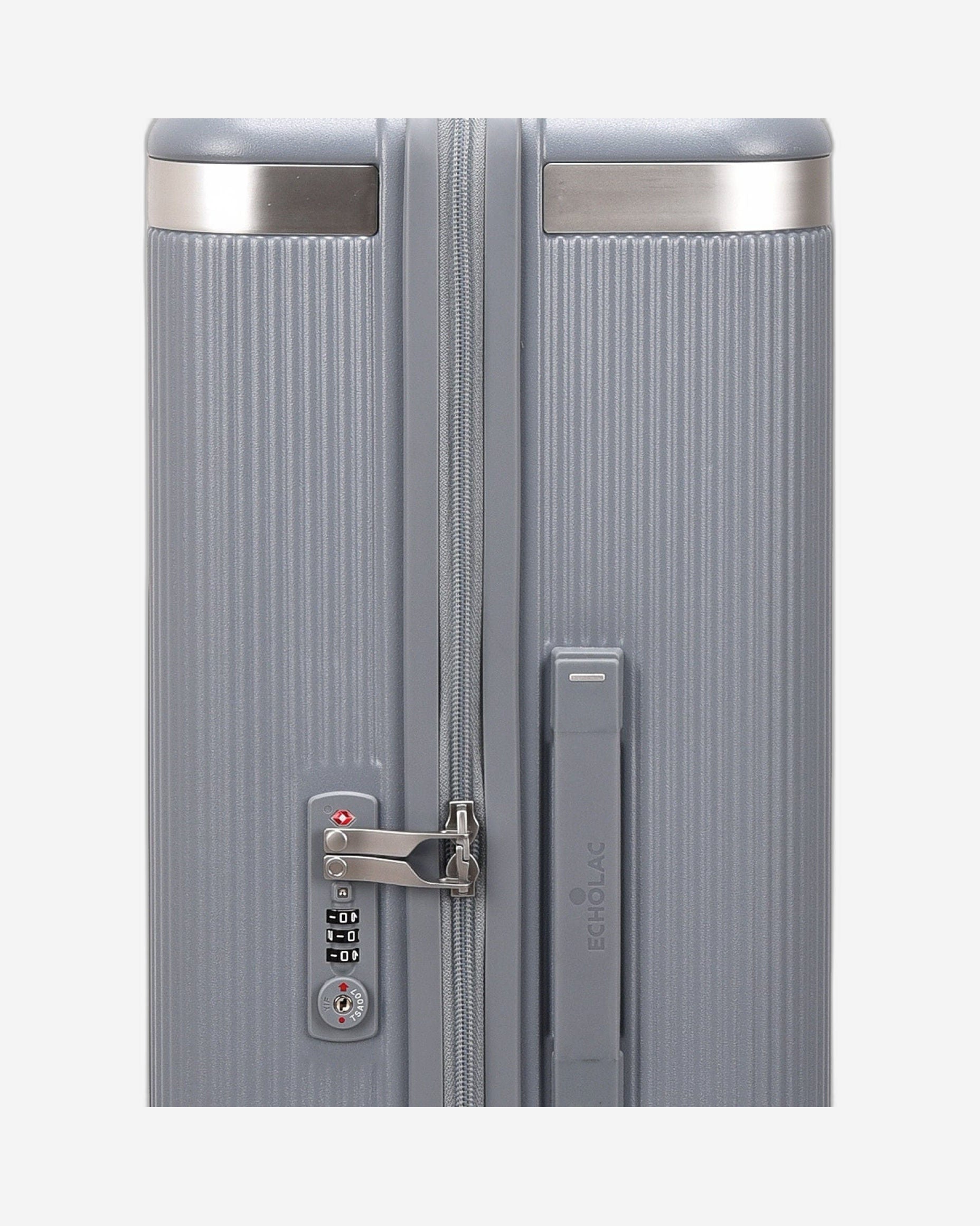 حقيبة سفر إيكولاك ديناستي الصلبة غير القابلة للتمدد، مقاس 67 سم، مزودة بأربع عجلات مزدوجة، لون أزرق ثلجي - PC142A 24 أزرق ثلجي