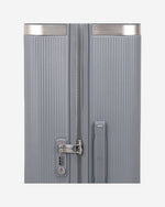 حقيبة سفر إيكولاك ديناستي الصلبة غير القابلة للتمدد، مقاس 76.5 سم، مزودة بأربع عجلات مزدوجة، لون أزرق ثلجي - PC142 28A