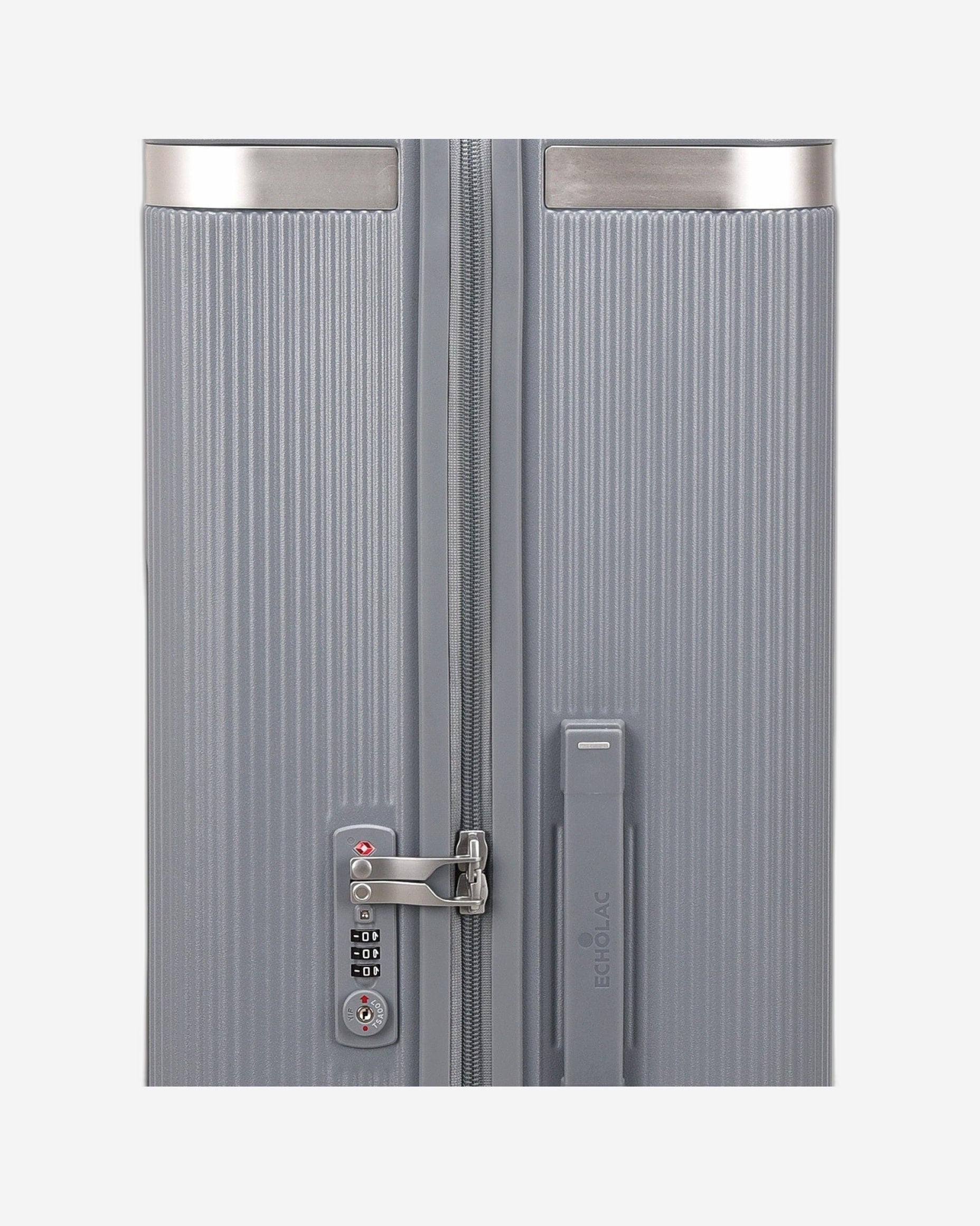 حقيبة سفر إيكولاك ديناستي الصلبة غير القابلة للتمدد، مقاس 76.5 سم، مزودة بأربع عجلات مزدوجة، لون أزرق ثلجي - PC142 28A