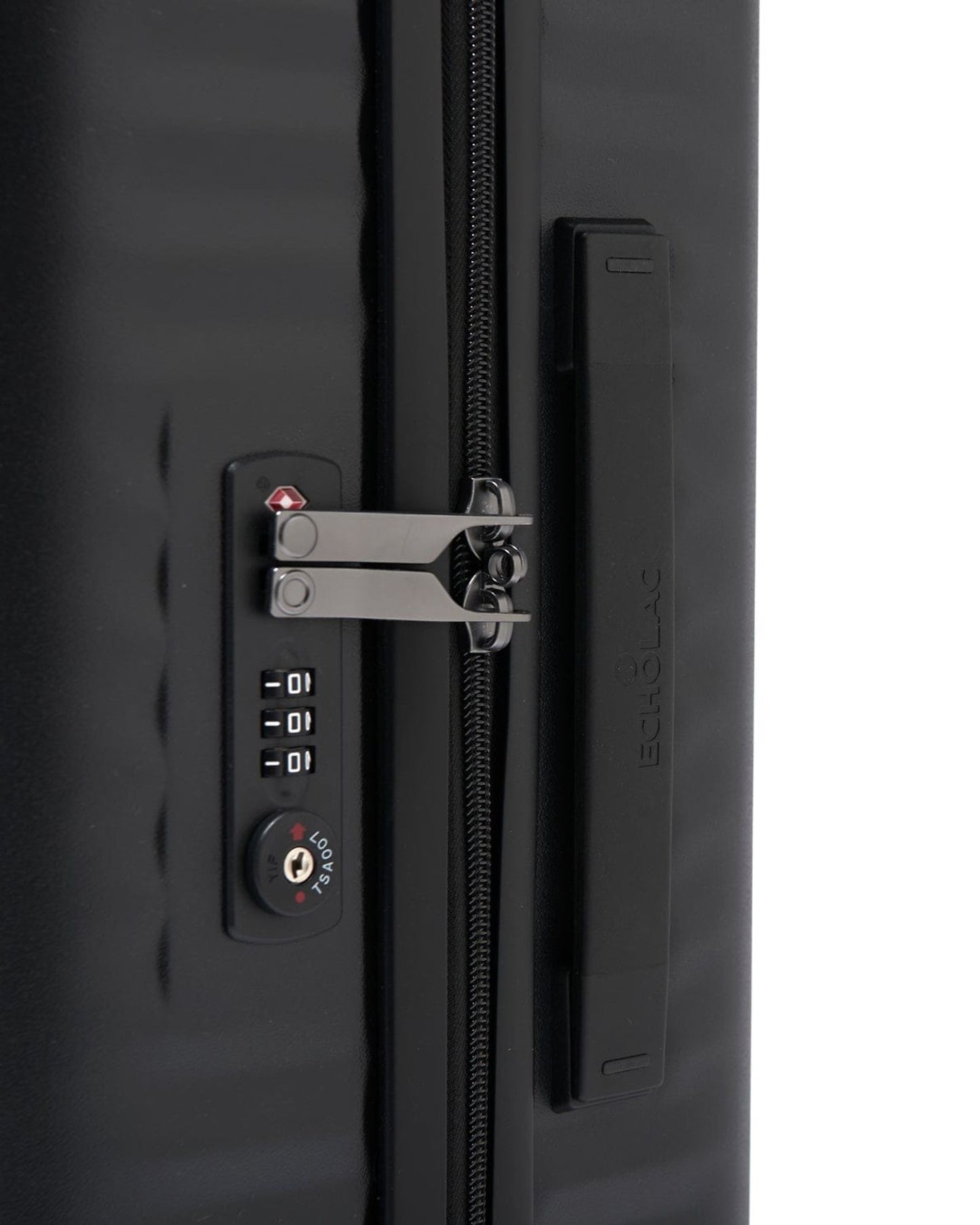 حقيبة سفر إيكولاك سيليسترا الصلبة غير القابلة للتمدد، 75 سم، مزودة بأربع عجلات مزدوجة، لون أسود - PC183 28 WOE أسود