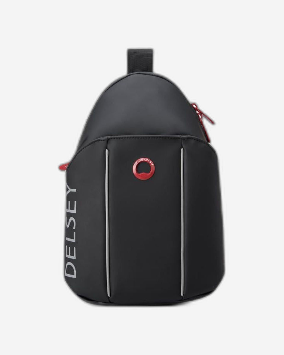 حقيبة ظهر ديلسي باريس سيكورين F1 كوليكشن صغيرة بحزام واحد مقاس 13 بوصة، لون أسود - 00102010200F1