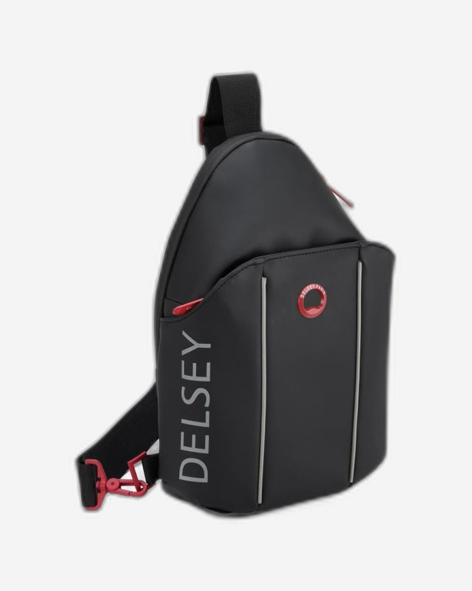 حقيبة ظهر ديلسي باريس سيكورين F1 كوليكشن صغيرة بحزام واحد مقاس 13 بوصة، لون أسود - 00102010200F1