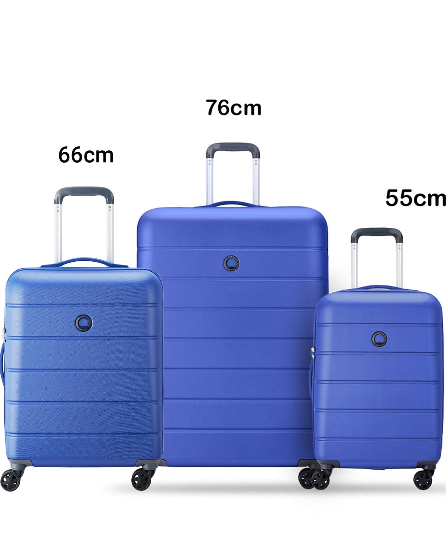 مجموعة حقائب ديلسي باريس لاغوس، 3 قطع، غير قابلة للتمدد، 55+66+76 سم