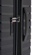 حقيبة سفر صلبة قابلة للتوسيع من إيكولاك لوردنورث، مقاس 58 سم، مزودة بأربع عجلات مزدوجة، لون أسود - PPT008 - 20 أسود