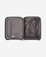 حقيبة سفر صلبة قابلة للتوسيع من إيكولاك لوردنورث، مقاس 58 سم، مزودة بأربع عجلات مزدوجة، لون أسود - PPT008 - 20 أسود