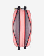 حافظة أقلام ديلسي باريس للعودة إلى المدرسة 2023، بفتحة سحاب علوي، مقسمة إلى قسمين، طباعة وردية - 00338917319