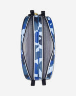 حقيبة أقلام ديلسي باريس للعودة إلى المدرسة 2023 بفتحة سحاب علوي، مقسمة إلى قسمين، لون أزرق مموه - 00338917322