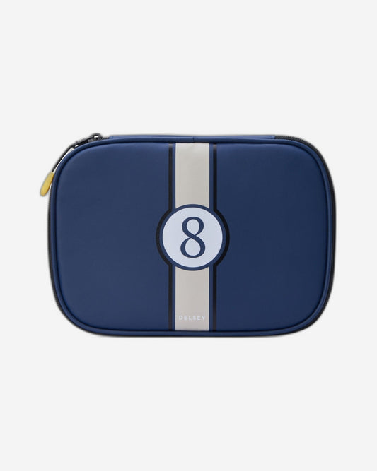 علبة أقلام ديلسي باريس للعودة إلى المدرسة 2023، حجم كبير، طباعة زرقاء - 00338917512