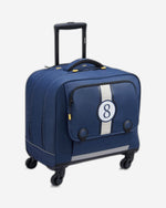 حقيبة ديلسي باريس المدرسية بأربع عجلات أفقية، موديل "العودة إلى المدرسة 2023" - 15.6 بوصة، طباعة زرقاء - 00338945212