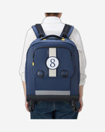 حقيبة ظهر ديلسي باريس "العودة إلى المدرسة 2023" بأربع عجلات عمودية - 15.6 بوصة، طباعة زرقاء - 00338945312