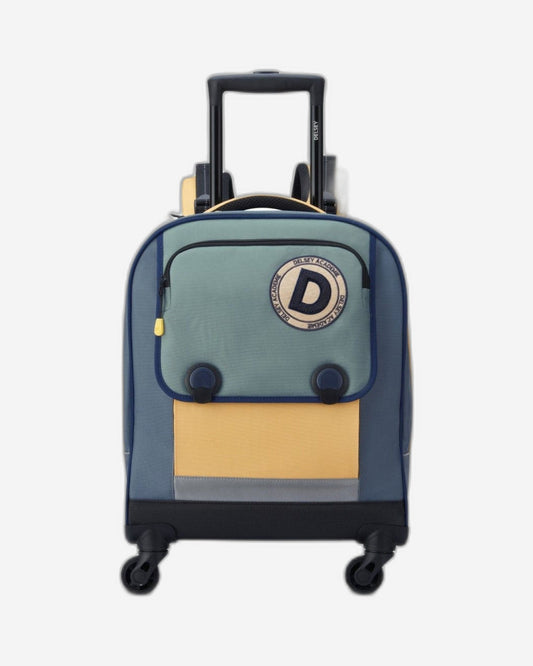 حقيبة ظهر ديلسي باريس للعودة إلى المدرسة 2023 بأربع عجلات عمودية - 15.6 بوصة - لون الصبار - 00338945313