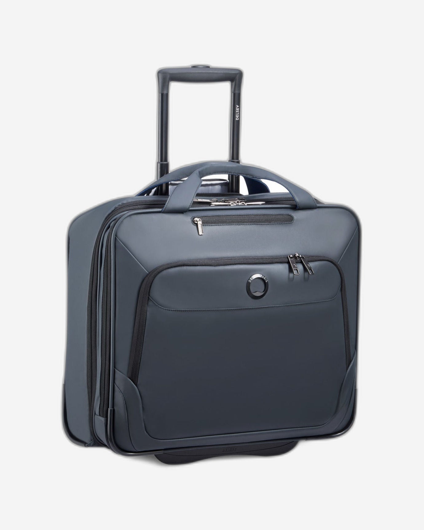 حقيبة ديلسي باريس بارفيس+ مقاومة للماء بعجلتين، مقاس 17.3 بوصة، رمادية - 394445911 