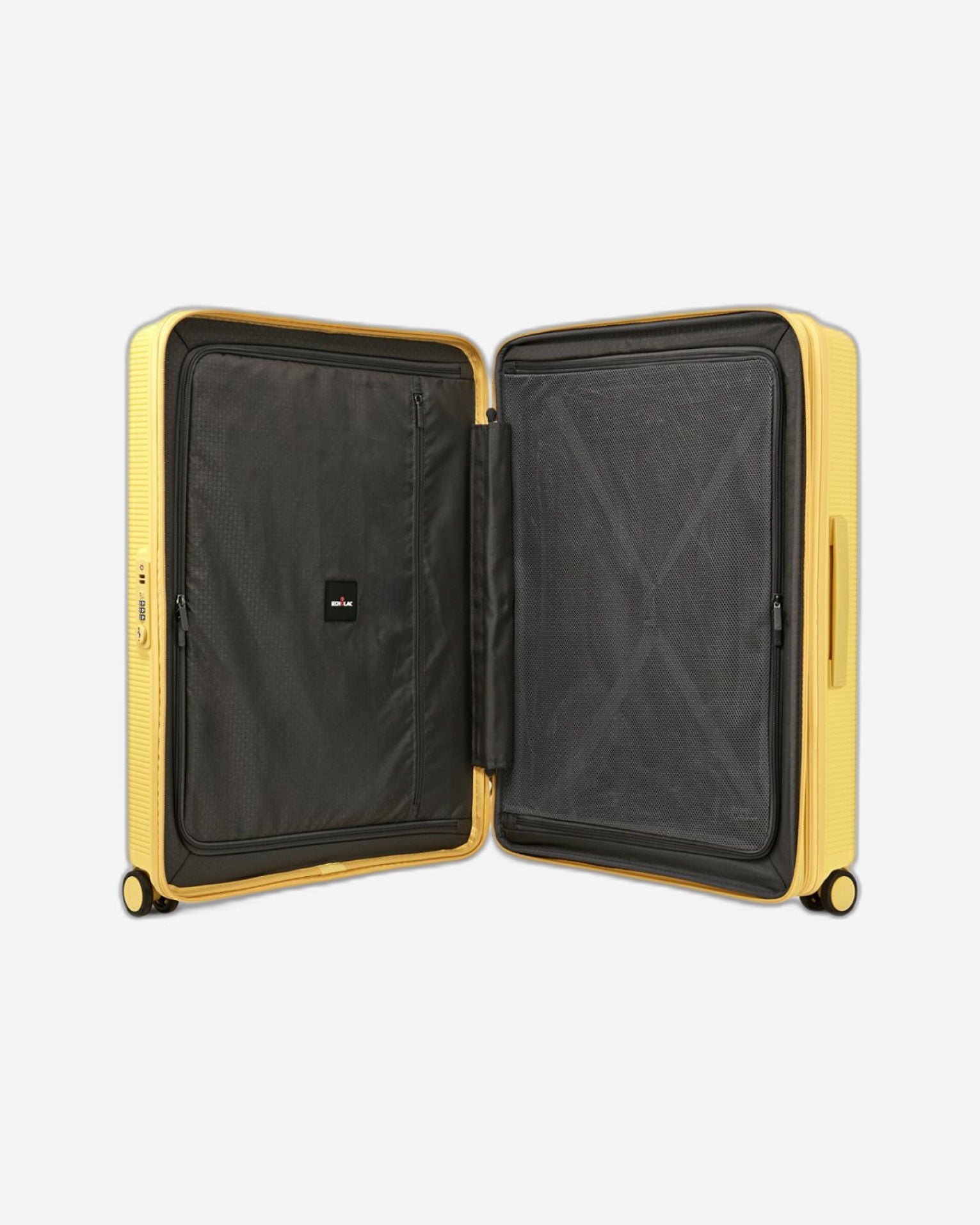 حقيبة أمتعة إيكولاك فورزا الصلبة القابلة للتوسيع بأربع عجلات مزدوجة