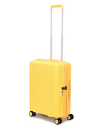 مجموعة أمتعة إيكولاك فورزا ٥٥+٦٥+٧٥ سم، حقيبة صلبة بأربع عجلات مزدوجة قابلة للتوسيع، لون أصفر مانجو، مناسبة للمقصورة والتسجيل