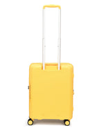 مجموعة أمتعة إيكولاك فورزا ٥٥+٦٥+٧٥ سم، حقيبة صلبة بأربع عجلات مزدوجة قابلة للتوسيع، لون أصفر مانجو، مناسبة للمقصورة والتسجيل
