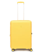 مجموعة أمتعة إيكولاك فورزا ٥٥+٦٥+٧٥ سم، حقيبة صلبة بأربع عجلات مزدوجة قابلة للتوسيع، لون أصفر مانجو، مناسبة للمقصورة والتسجيل