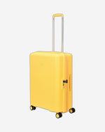مجموعة أمتعة إيكولاك فورزا ٥٥+٦٥+٧٥ سم، حقيبة صلبة بأربع عجلات مزدوجة قابلة للتوسيع، لون أصفر مانجو، مناسبة للمقصورة والتسجيل