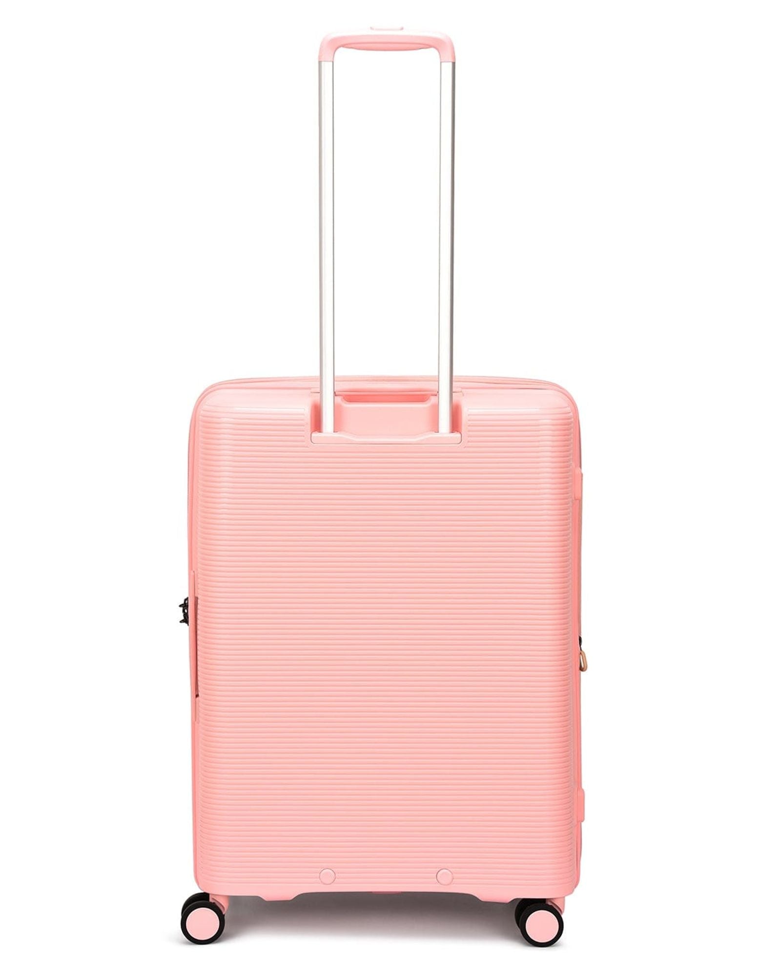 مجموعة أمتعة إيكولاك فورزا ٥٥+٦٥+٧٥ سم، حقيبة صلبة بأربع عجلات مزدوجة قابلة للتوسيع، لون وردي باشن