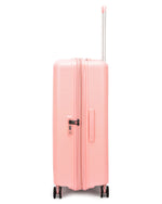 مجموعة أمتعة إيكولاك فورزا ٥٥+٦٥+٧٥ سم، حقيبة صلبة بأربع عجلات مزدوجة قابلة للتوسيع، لون وردي باشن