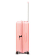 مجموعة أمتعة إيكولاك فورزا ٥٥+٦٥+٧٥ سم، حقيبة صلبة بأربع عجلات مزدوجة قابلة للتوسيع، لون وردي باشن