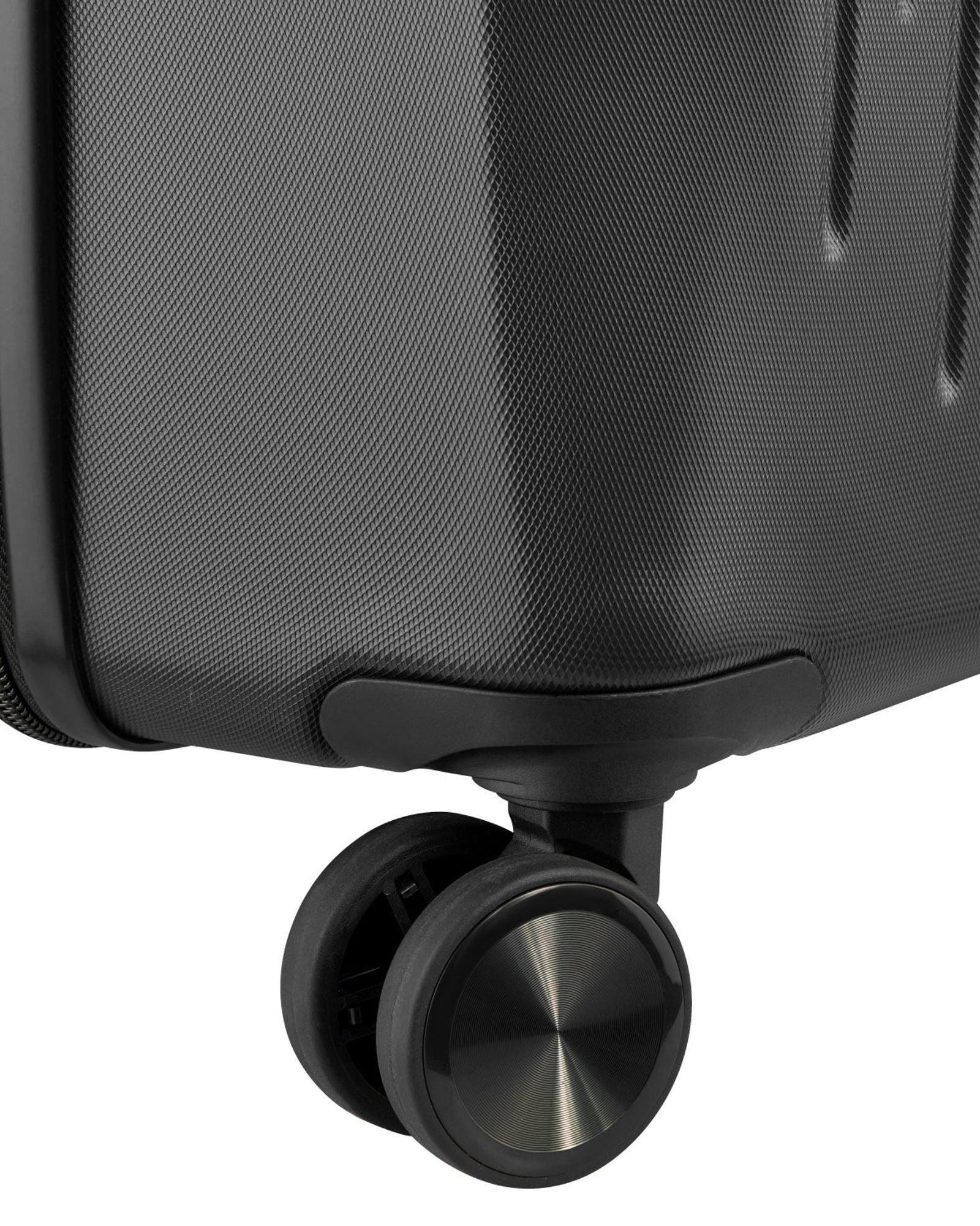 طقم ديلسي باريس كريستين، قطعتين، 55+82 سم، حقيبة صلبة، 4 عجلات مزدوجة، قابلة للتوسيع، مناسبة لكابينة السفر وتسجيل الوصول، لون أسود