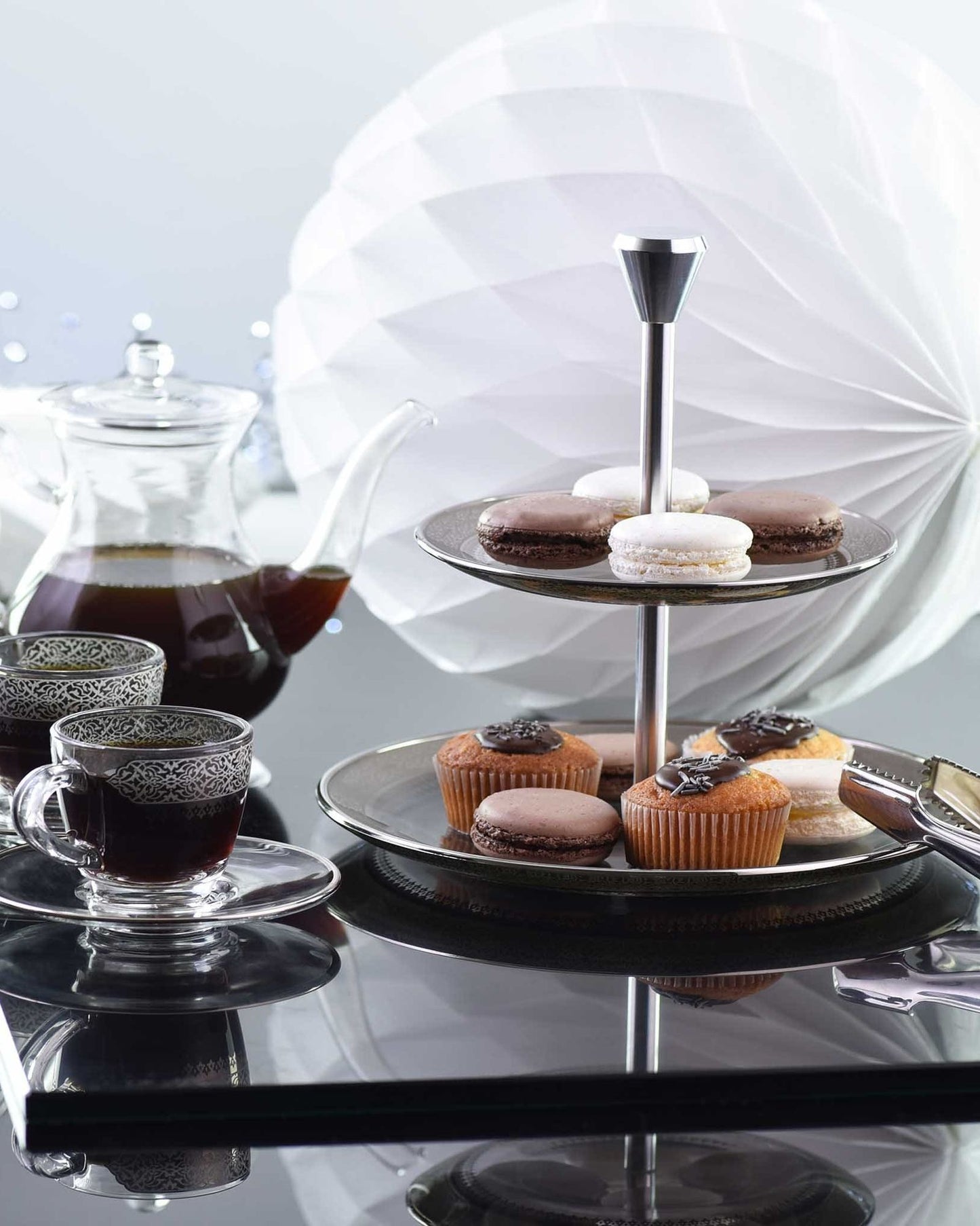 صينية ديملاج قرطبة ذات طبقتين (بلاتينيوم)