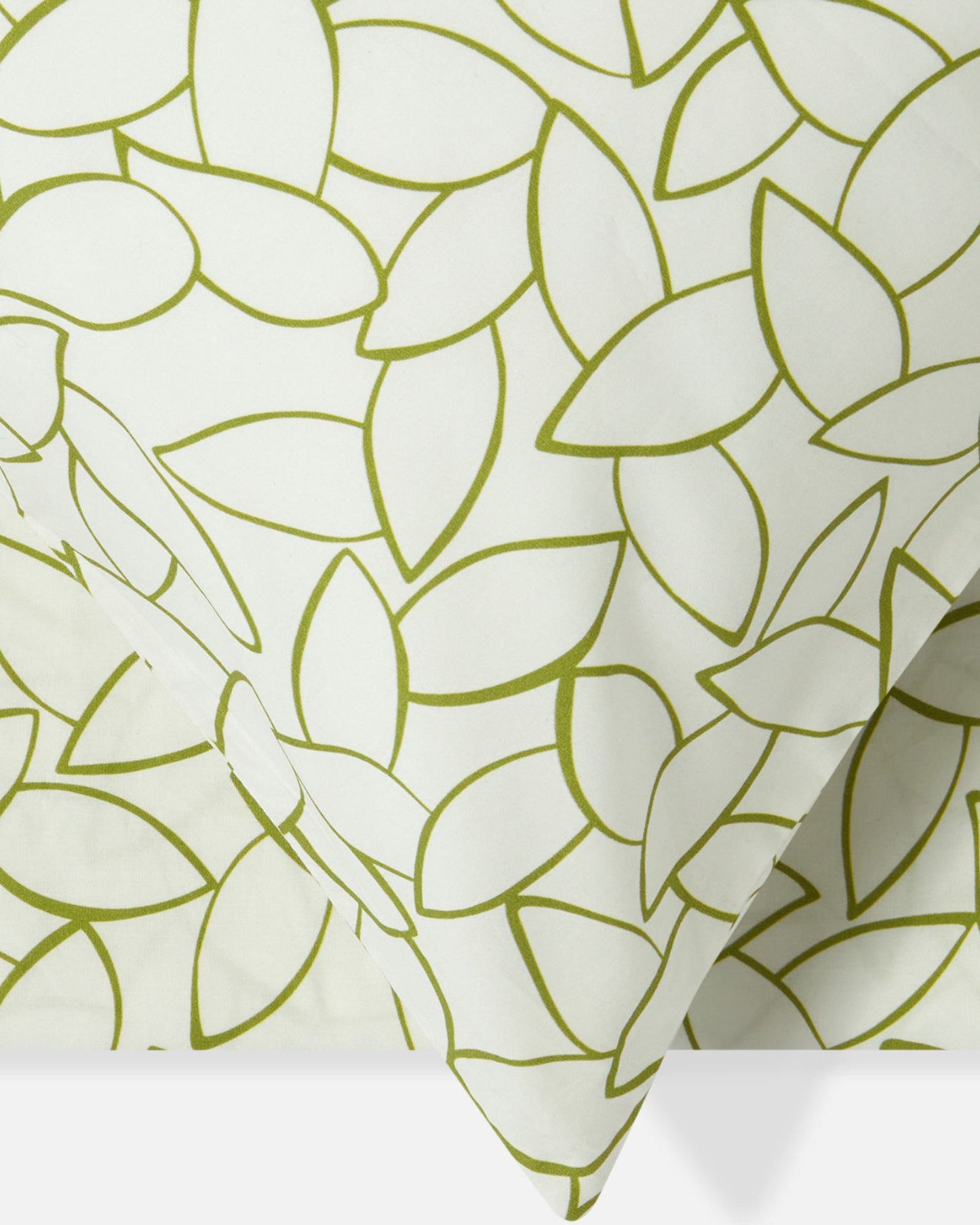 طقم غطاء لحاف "أوراق صغيرة" من جاسبر كونران، بلون السبانخ (أخضر)