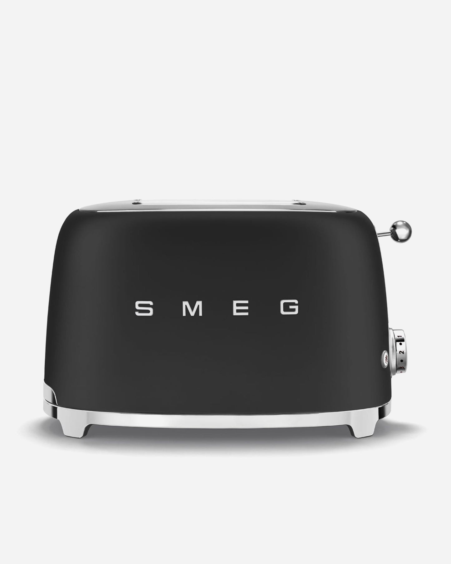 محمصة خبز SMEG بفتحتين عريضتين للغاية - أسود مطفي