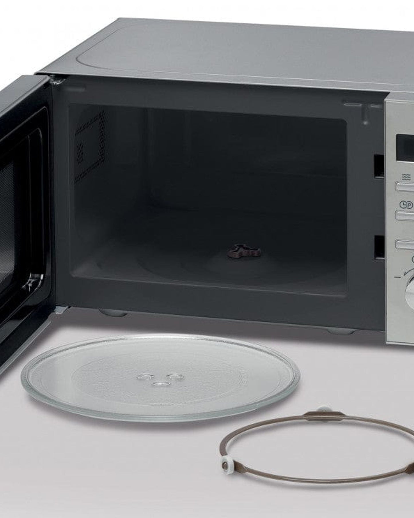 فرن ميكروويف كينوود سعة 22 لترًا مع شاشة رقمية، 5 مستويات طاقة، وظيفة إزالة الجليد، ستانلس ستيل، قائمة تلقائية، مؤقت 95 دقيقة، وظيفة الساعة، 700 واط MWM22.000BK أسود/فضي