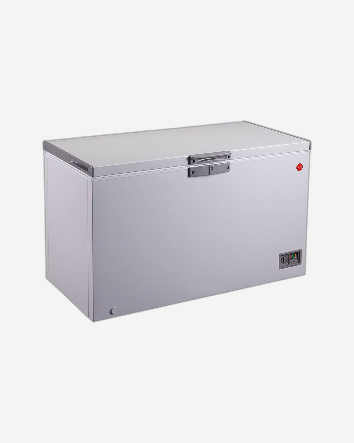 فريزر هوفر 493 لترًا بباب واحد، منخفض التجمد، درجة حرارة قابلة للتحويل، إضاءة LED، ضمان لمدة عام، رمادي فاخر - HCF-K493-GR