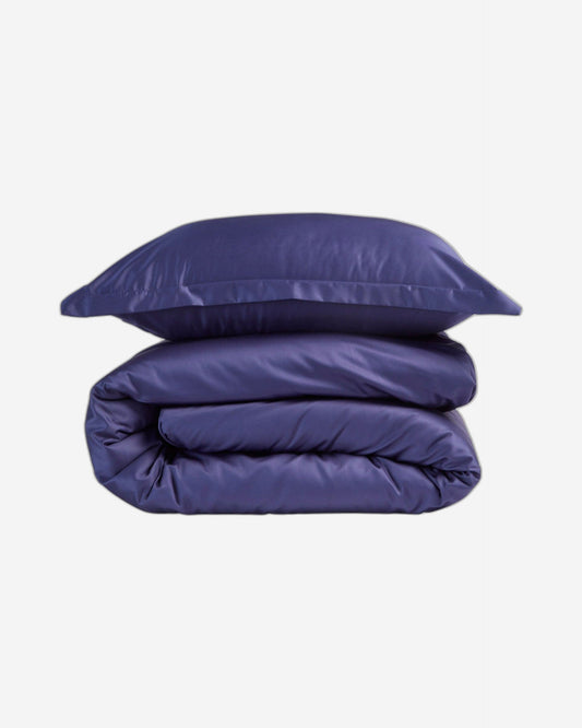 ملاءات كريستي "400 TC Sateen" مصبوغة بلون أزرق داكن