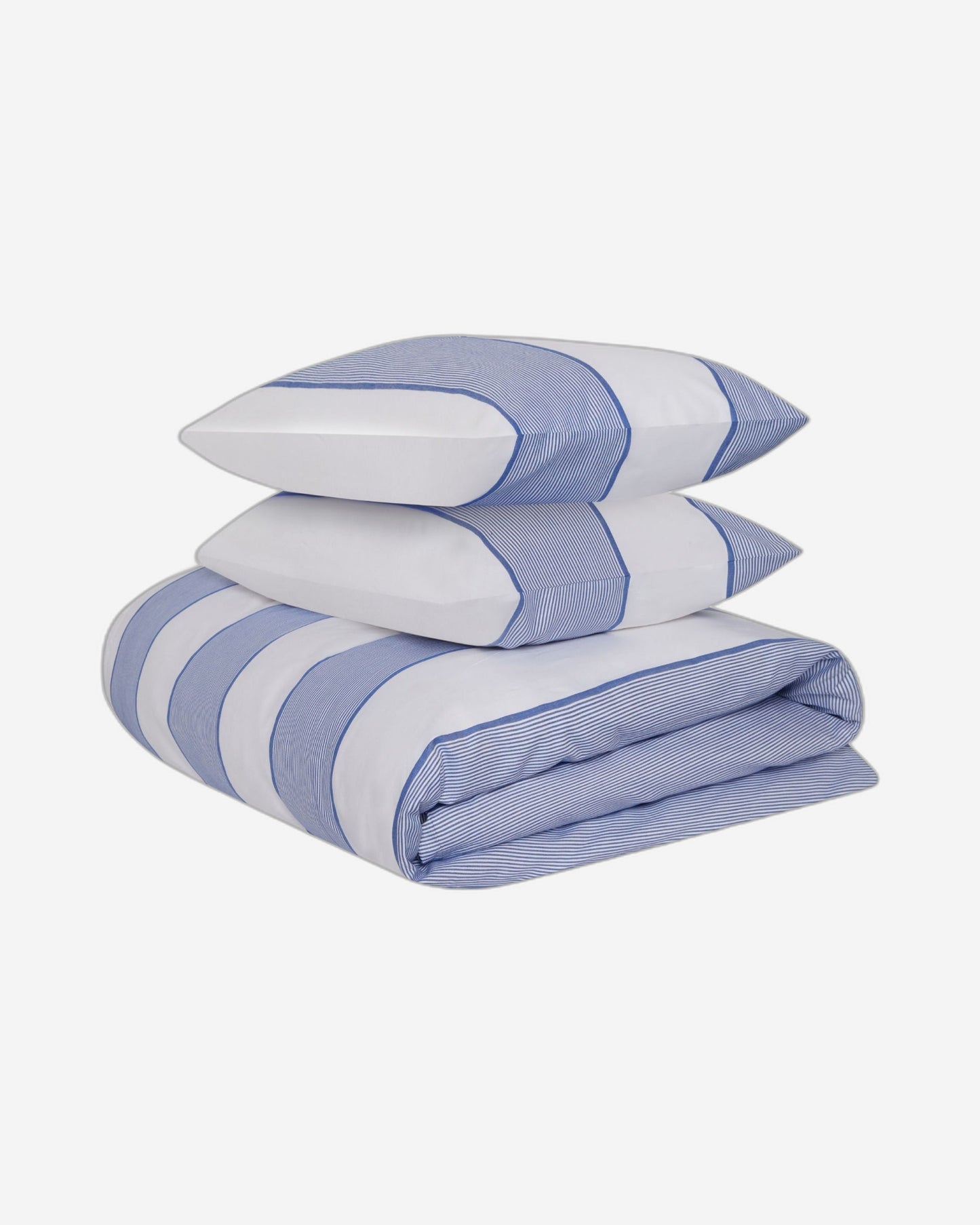 طقم غطاء لحاف "جاكار مصبوغ" من جاسبر كونران باللون الأزرق المخطط