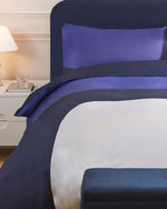 طقم غطاء لحاف "Colour Block" من Jasper Conran باللون الأزرق