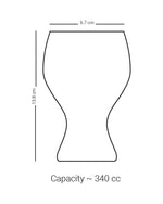 مجموعة ديملاج ريحان من 6 قطع سيقان كأس (ذهبي وأزرق)