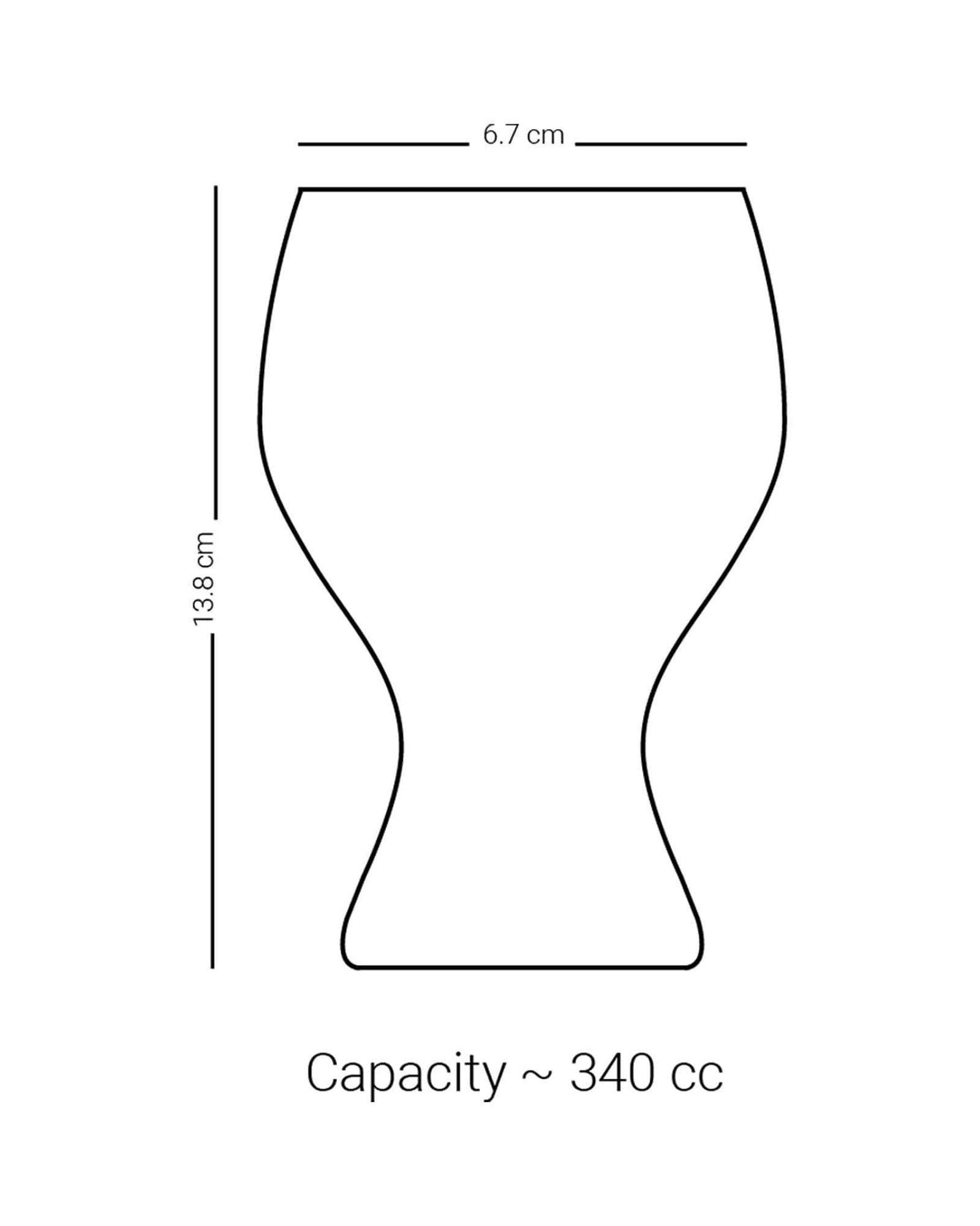 مجموعة ديملاج ريحان من 6 قطع سيقان كأس (ذهبي وأزرق)