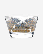 مجموعة ديملاج ريحان من 3 أوعية تقديم (ذهبي وأزرق)