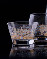 مجموعة ديملاج ريحان من 3 أوعية تقديم (ذهبي وأزرق)