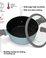 طقم أواني طهي فيسمان فيليا 9 قطع مع طلاء ألومنيوم غير لاصق