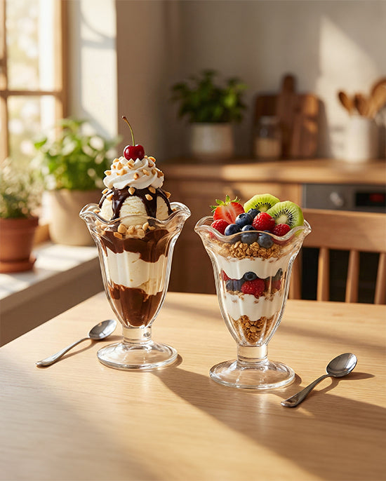 Cuisine Art Soda Lime Sundae Cup Set 190ml 2Pc