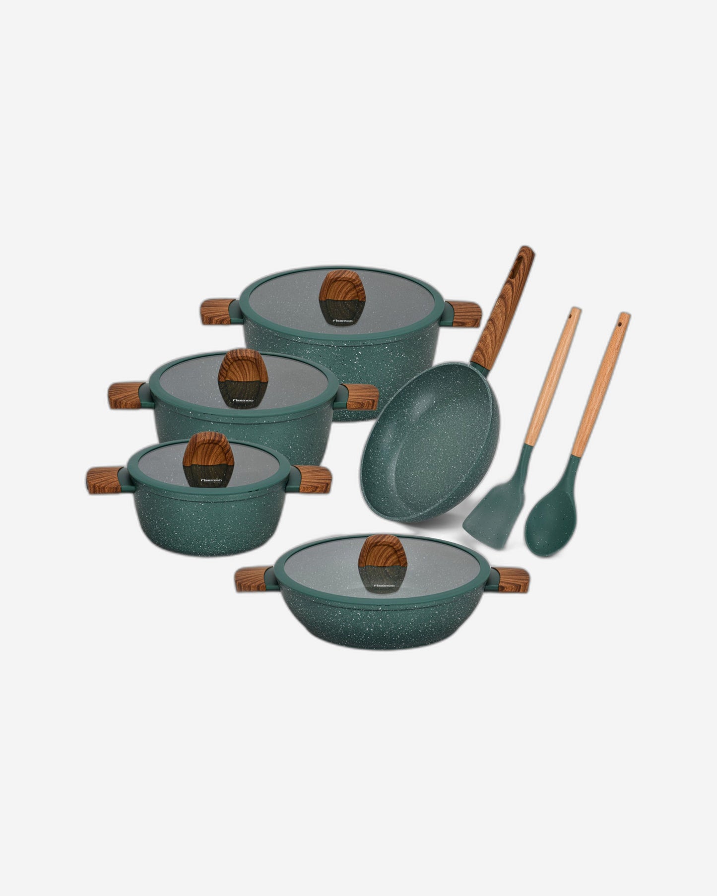 طقم أواني طهي فيسمان فالاك من الألومنيوم مكون من 11 قطعة