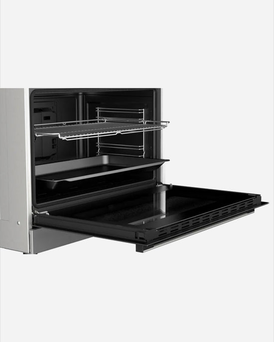 Bosch Series 6 Gas Cooker 5 Burners Rotisserie Steel