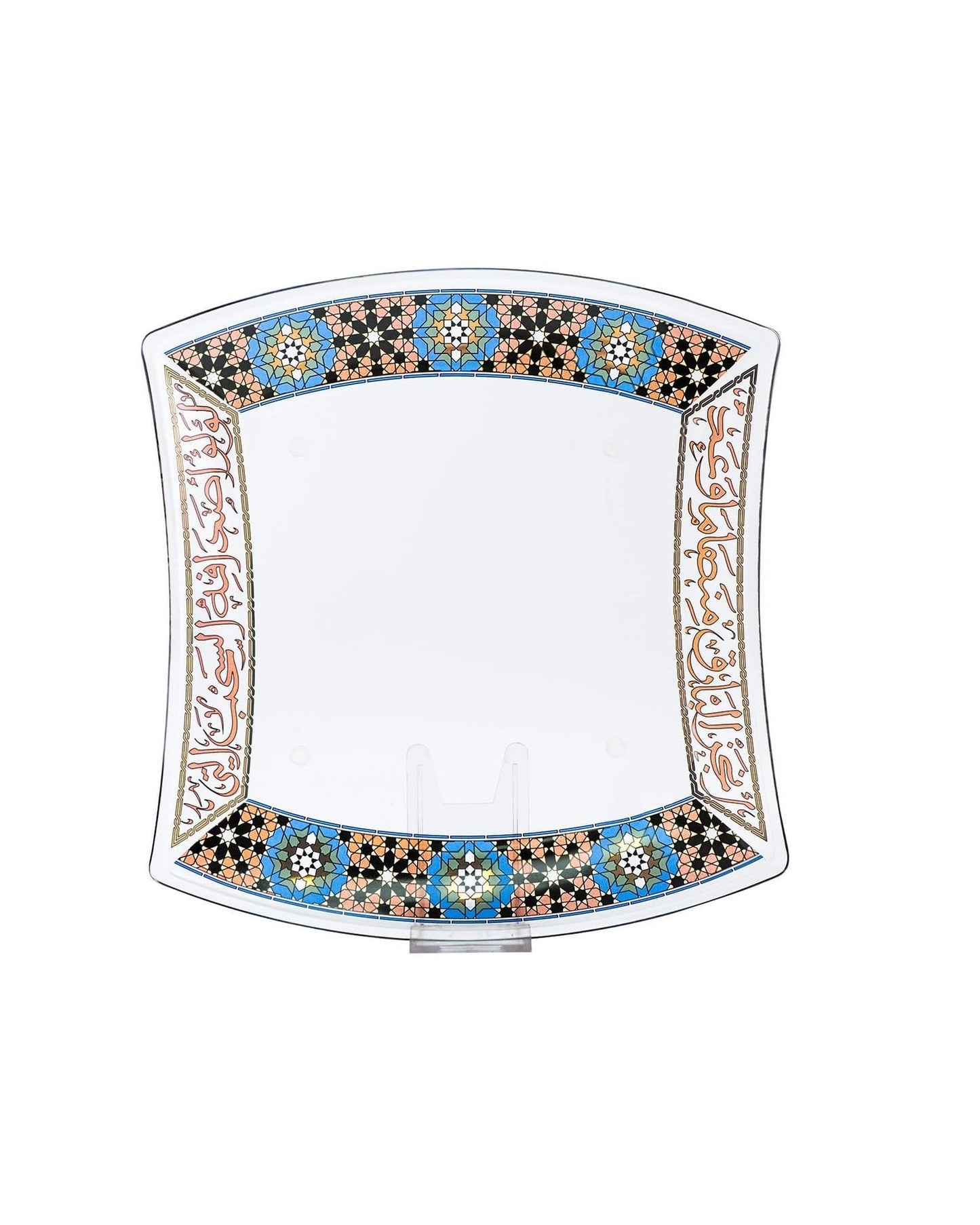 طبق تقديم كبير من ديملاج ميلانج باللونين الذهبي والأسود