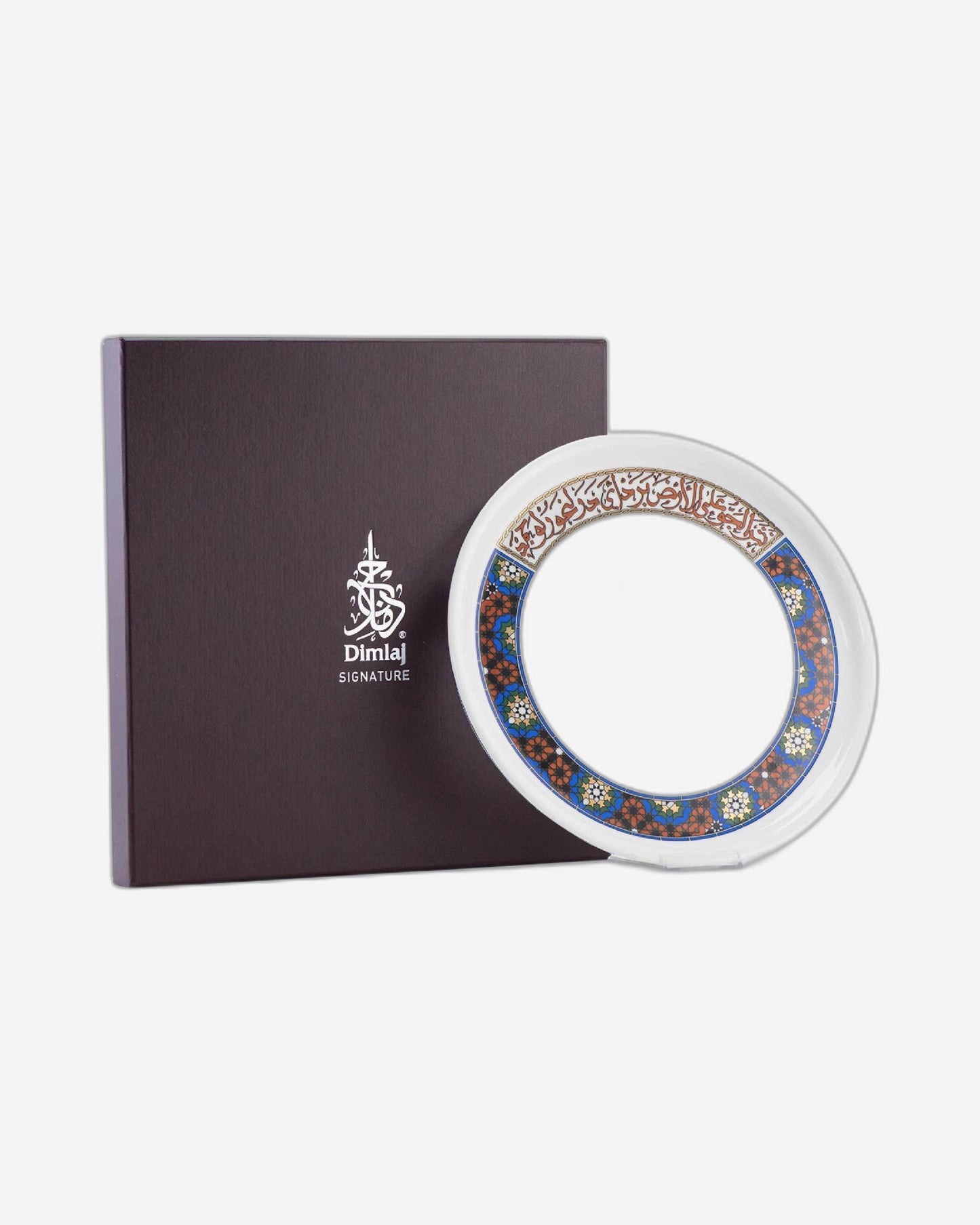 طبق تقديم كبير من ديملاج ميلانج، ذهبي وبني