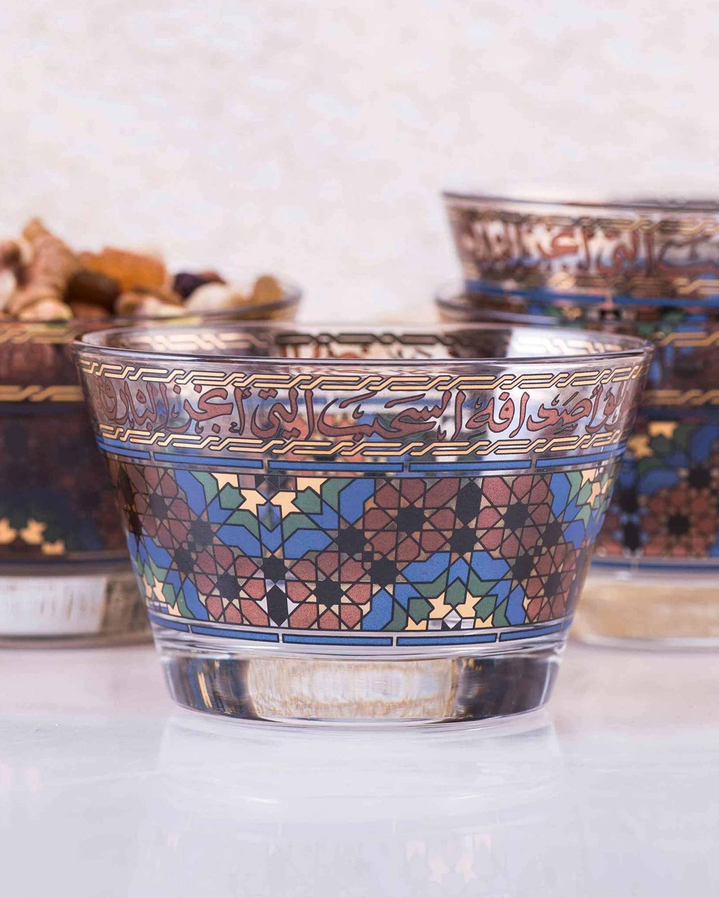 أوعية تقديم ديملاج ميلانج، 6 قطع صغيرة ذهبية وبنية