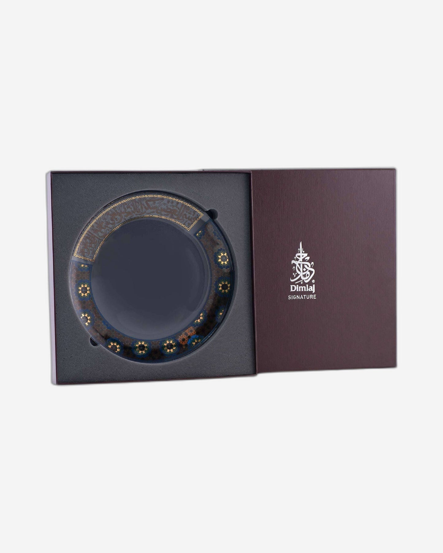 طبق تقديم كبير من ديملاج ميلانج، ذهبي وبني