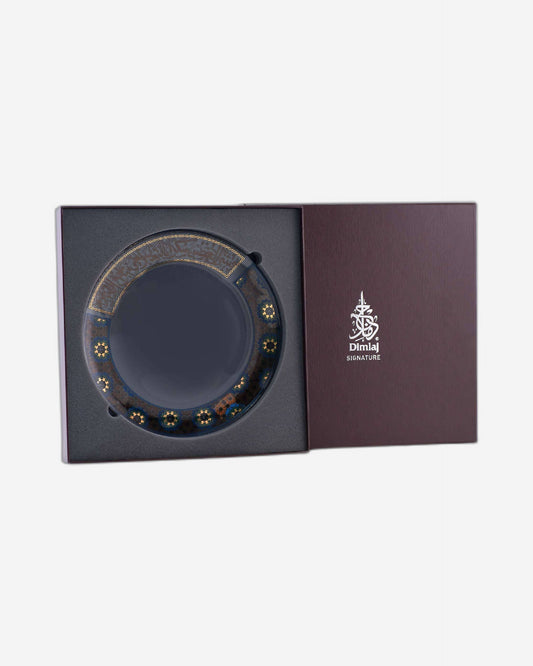 طبق تقديم كبير من ديملاج ميلانج، ذهبي وبني