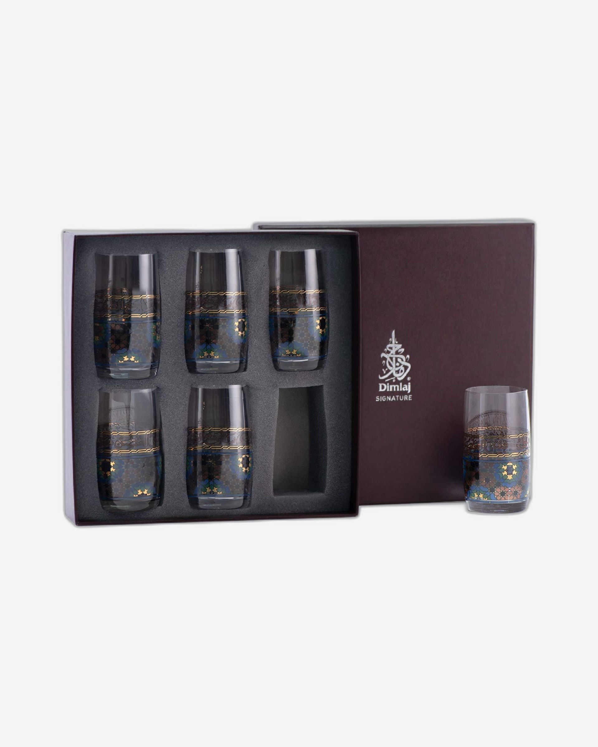 مجموعة أكواب ديملاج ميلانج، 6 قطع (ذهبي وبني)