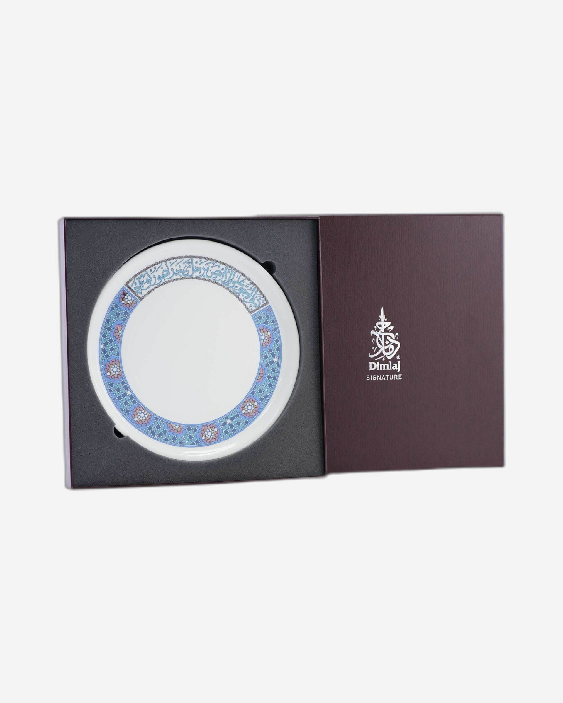 طبق شحن كبير من ديملاج ميلانج (بلاتيني وأزرق)